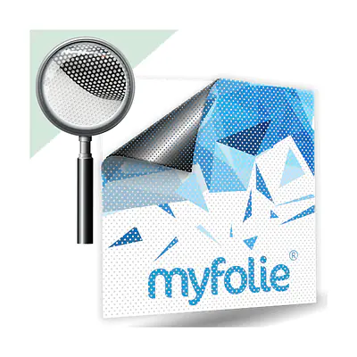 Perforierte Klebefolie mit Digitaldruck primary image