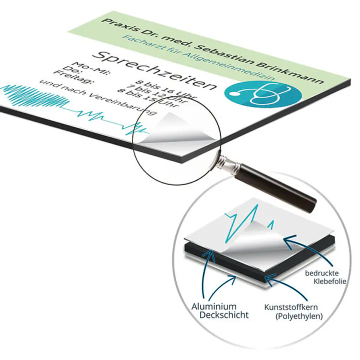 Alu-Verbundplatte mit Digitaldruck - Master