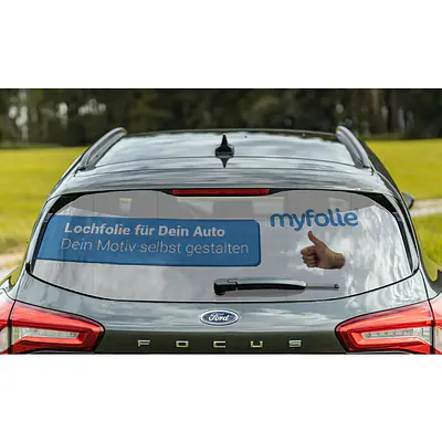 Lochfolie für die Auto Heckscheibe primary image